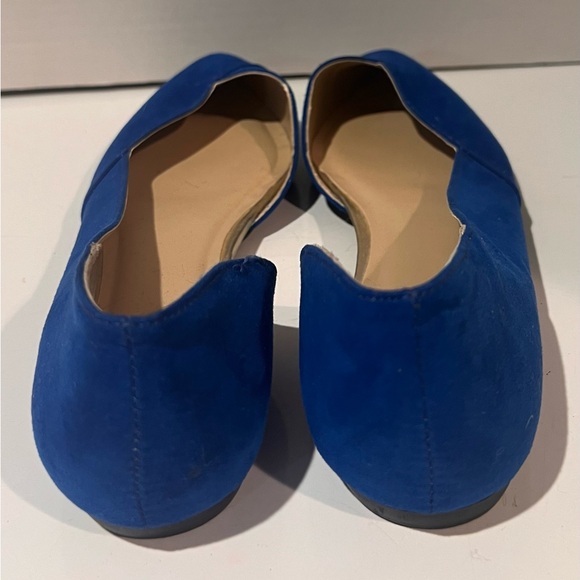 DV‎ Dolce Vita Cobalt Blue Suede Rounded Toe Cut Out Ballet Flats Shoes Size 6.5 - Picture 4 of 8